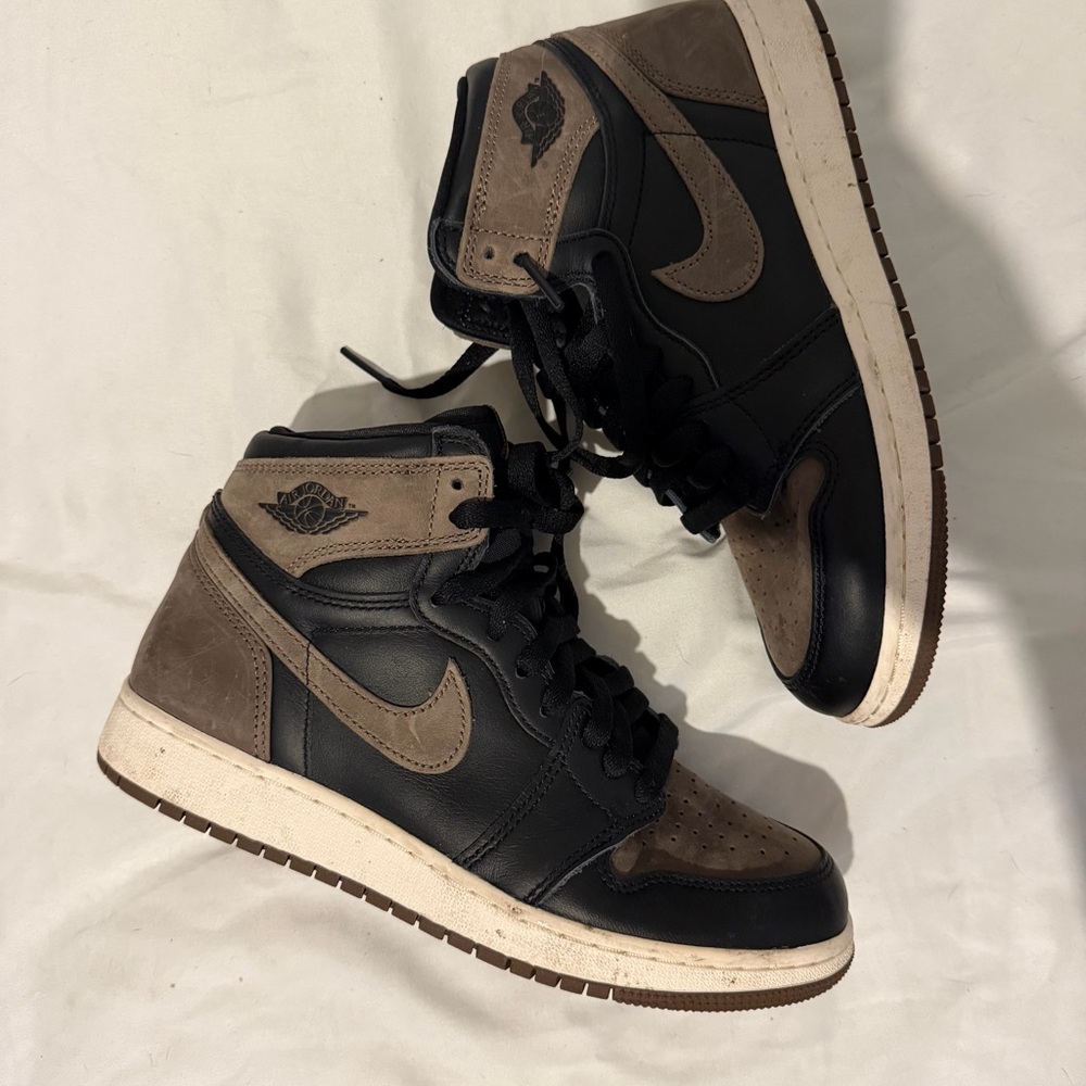 Jordan High-Top Sneakers in Black and Brown